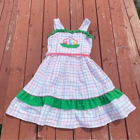 Polly Flinders Vintage Dress 6X Primary Color Plastic Bead Animal Embellish RARE - Picture 4 of 10